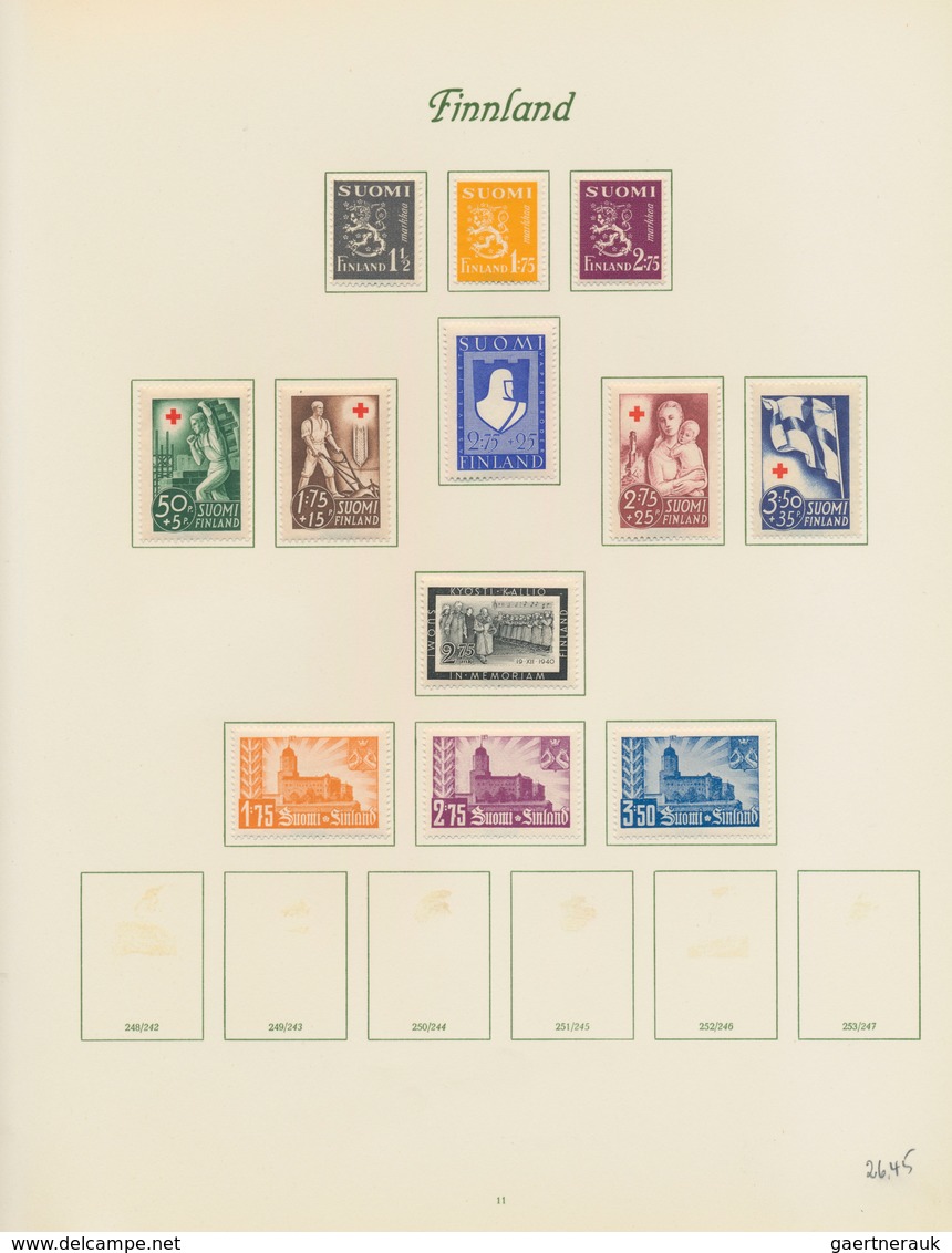 Finnland: 1935/65, Collection Mint (later Issues Never Hinged And Earlier Issues With First Hinges) - Gebraucht