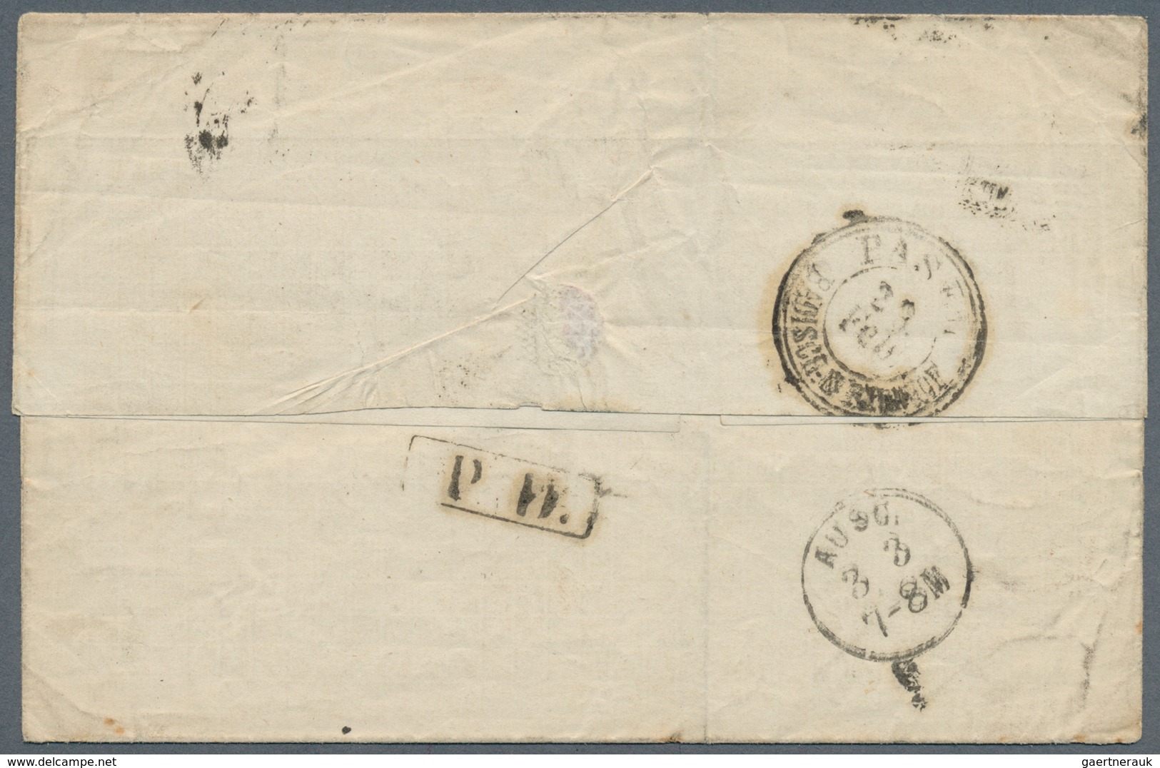 Frankreich: 1794/1874, Lot Of Four Stampless Covers, Only Better Items (single Lots), Incl. Pre-phil - Collections