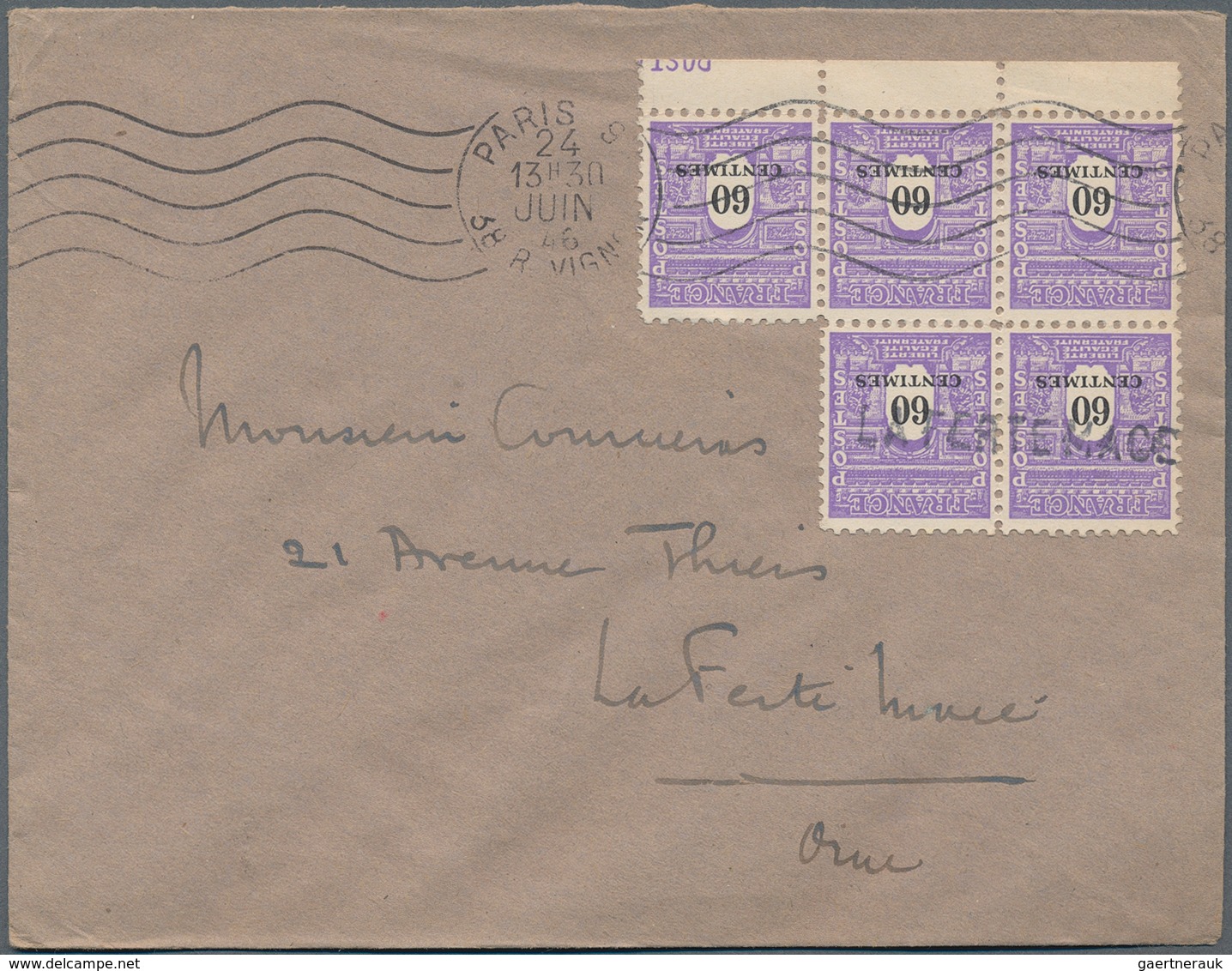 Frankreich: 1939/1947, WW II and immediate postwar period, accumulation of apprx. 330 covers, compri