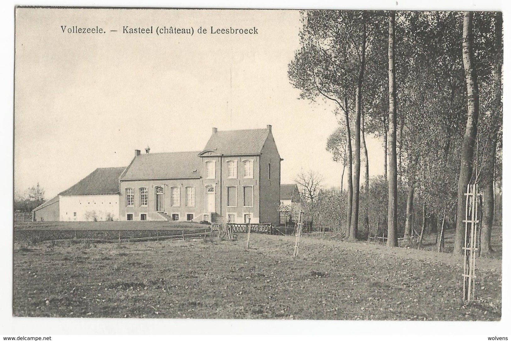 Vollezeele Kasteel De Leesbroeck Oude Postkaart - Autres & Non Classés