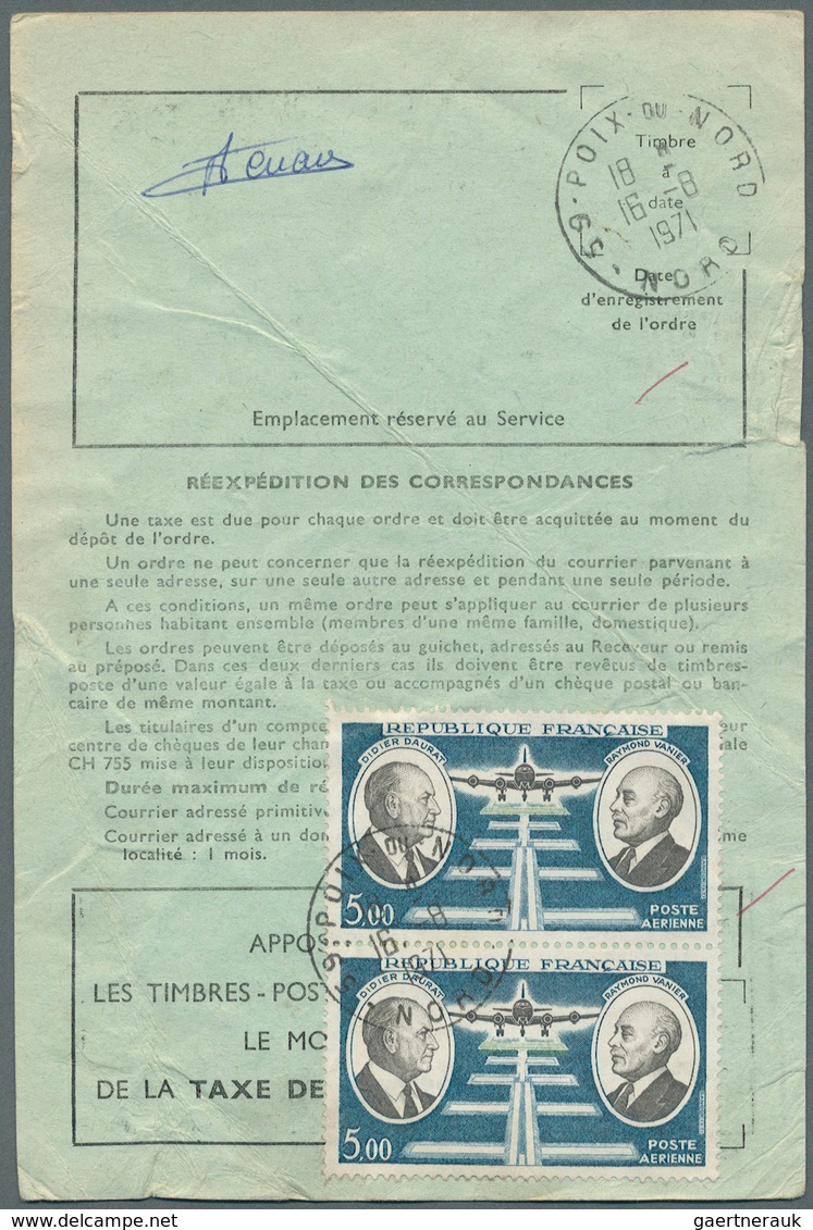 Frankreich: 1945/1982: 80 überwiegend Interessante Belege Mit Luftpost, Bessere FDC, Einschreiben Et - Sammlungen