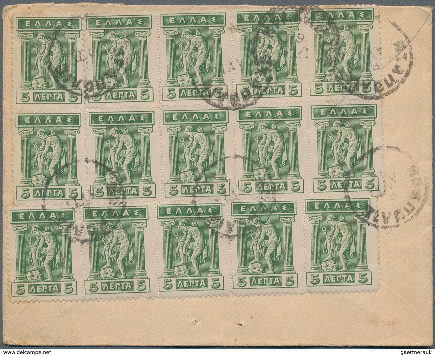 Griechenland: 1920/1950 (ca.), Assortment Of More Than 50 Covers/cards, Stronger Postal Wear But Int - Briefe U. Dokumente