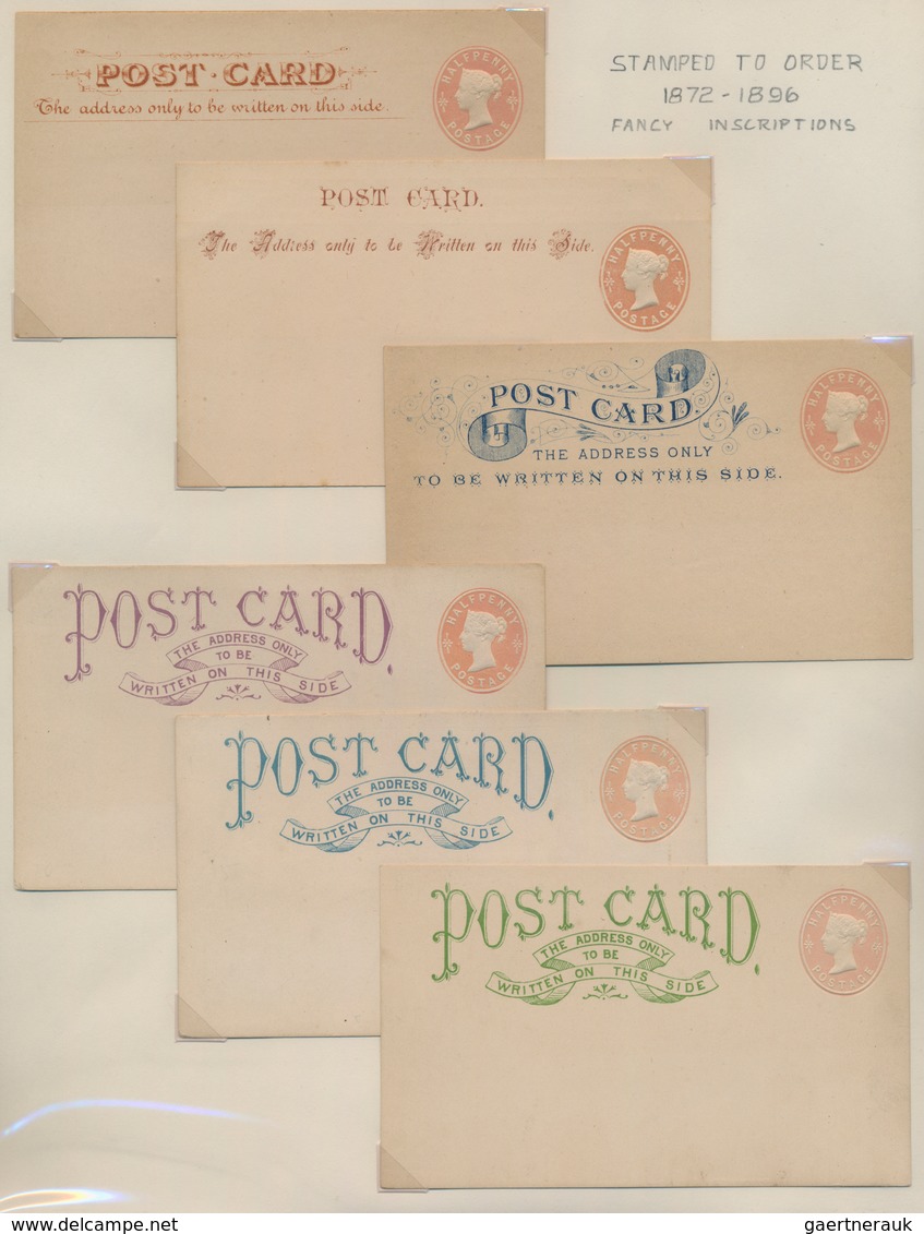 Großbritannien - Ganzsachen: 1870/1951 QV, KEVII, KGV + KGVI Special Postal Stationery Collection Of - Other & Unclassified