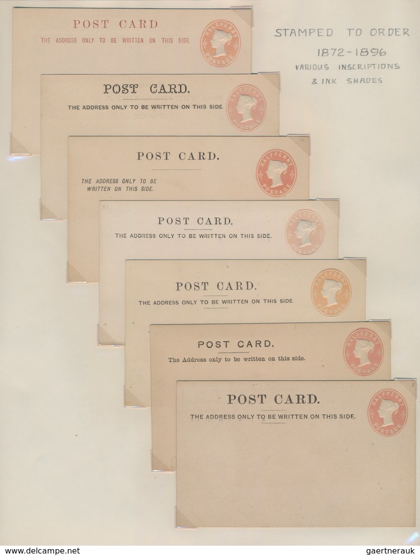 Großbritannien - Ganzsachen: 1870/1951 QV, KEVII, KGV + KGVI Special Postal Stationery Collection Of - Other & Unclassified