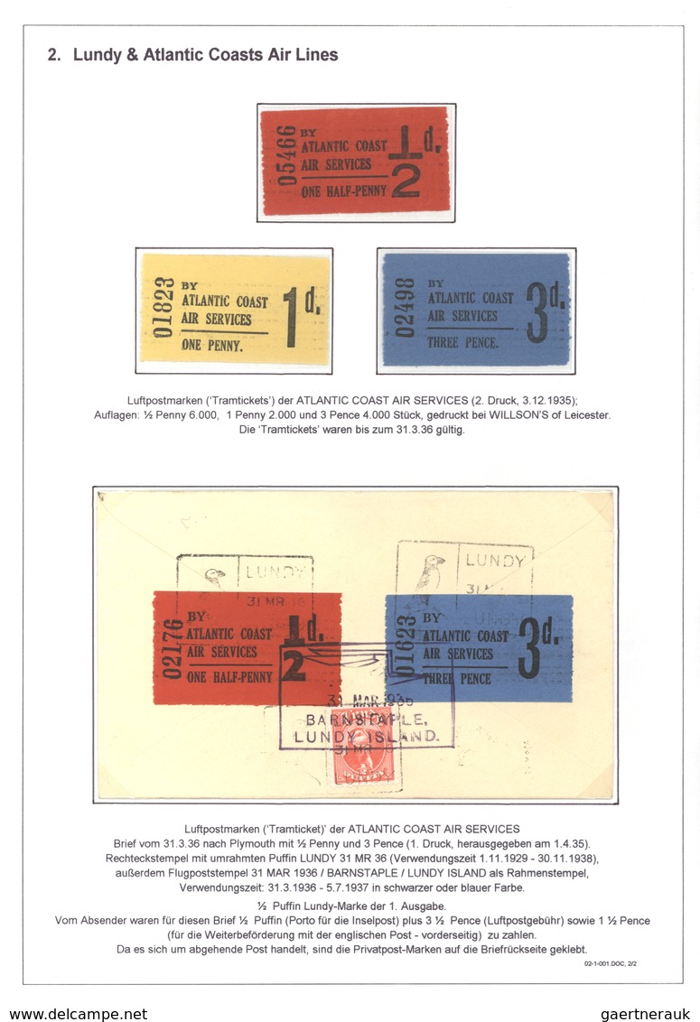 Großbritannien - Besonderheiten: Lundy - The development of postal services on the pirate island in