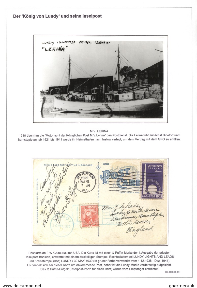 Großbritannien - Besonderheiten: Lundy - The development of postal services on the pirate island in