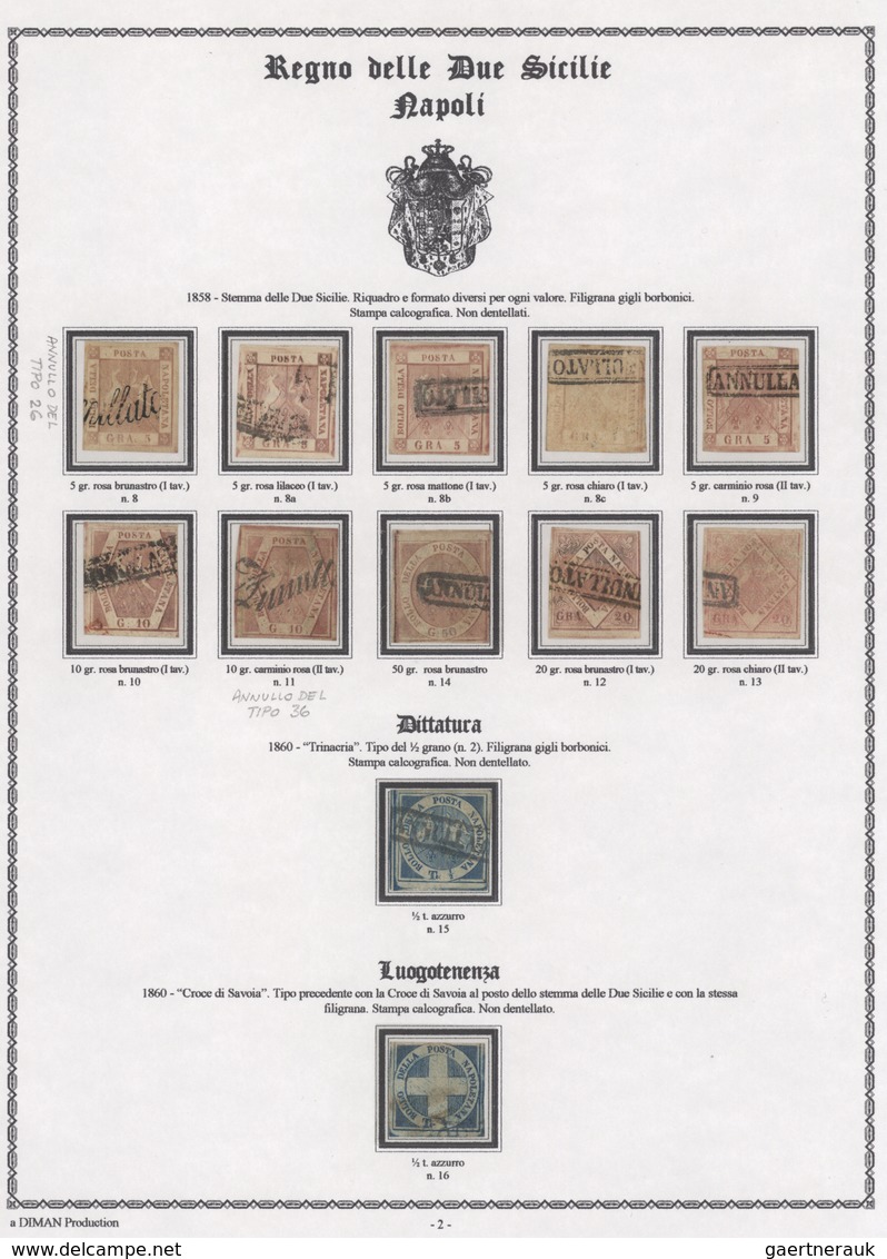 Altitalien: 1851-1868, Specialized Collection Of Ancient Italian States Plus (Austrian) Lombardy & V - Collections