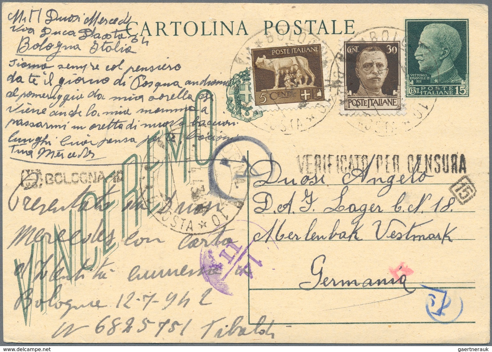 Italien - Ganzsachen: 1874/1998, Reichhaltige Sammlung = Postkarten, Kartenbriefe, Dienstpostkarten - Stamped Stationery