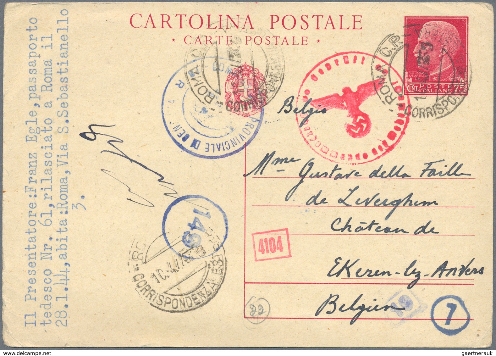 Italien - Ganzsachen: 1874/1998, Reichhaltige Sammlung = Postkarten, Kartenbriefe, Dienstpostkarten - Stamped Stationery