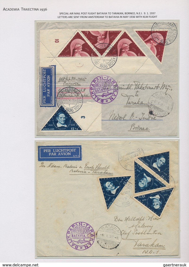 Niederlande: 1936, ACADEMIA TRAIECTINA, Very Comprehensive Exhibition Collection Of The Stamp Issue - Other & Unclassified