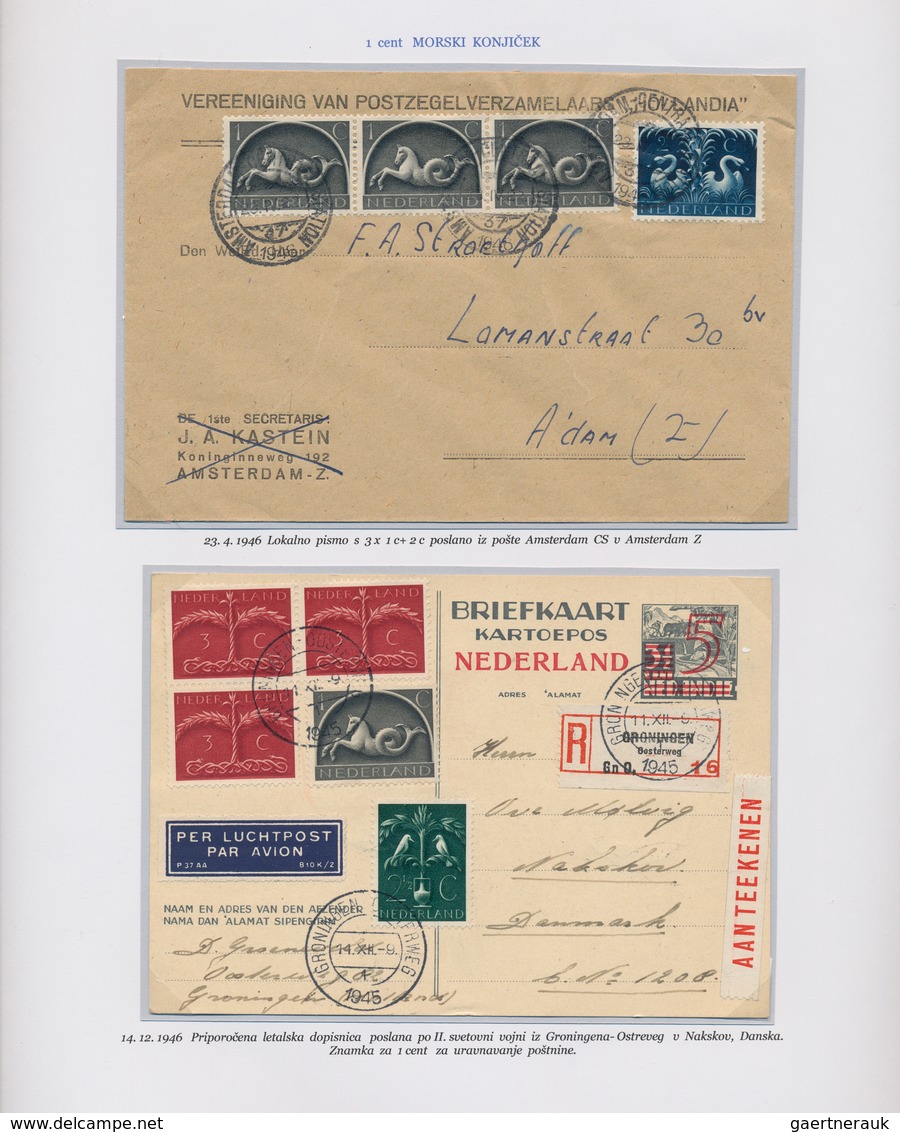 Niederlande: 1943, GERMANIC SYMBOLS, Specialized Exhibition Collection Of Definitives "Germanic Symb - Autres & Non Classés