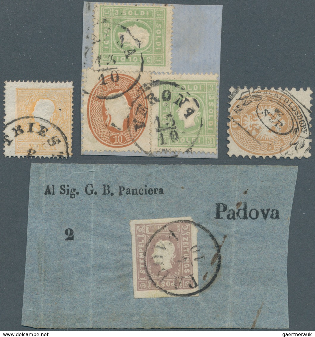 Österreich: 1858 Ab, Reichhaltiges Konvolut Mit über 50 Briefen, Karten U. Ganzsachen Sowie Besseren - Collections