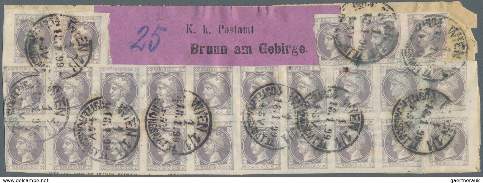 Österreich: 1867/1880, Umfangreicher Sammlungsbestand Der 1/2 Kreuzer U. 1 Kreuzer Zeitungsmarken (M - Collections