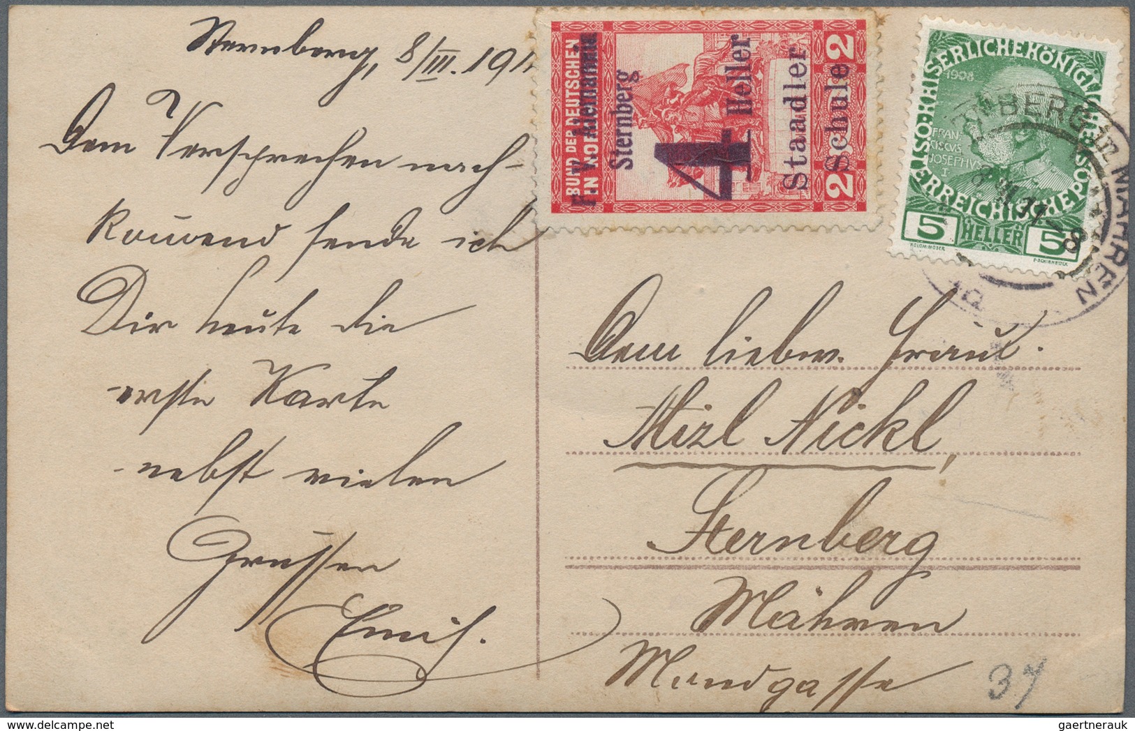 Österreich: 1872/1922, Österreich Und Ungarn, Partie Von 15 Briefen Und Karten, Dabei Privat-Ganzsac - Sammlungen