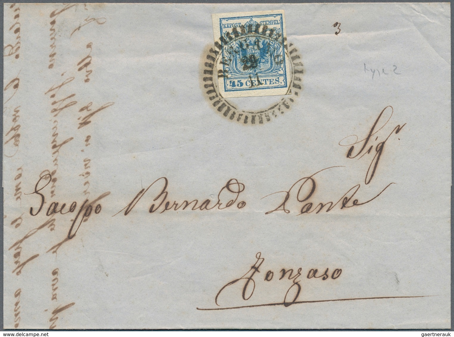 Österreich - Lombardei Und Venetien: 1850/1856 Ca., Interessante Partie Mit 16 Frankierten Briefen D - Lombardo-Venetien