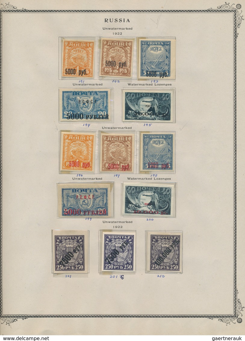 Russland / Sowjetunion / GUS / Nachfolgestaaaten: 1857 - 1966, Extensive Collection, Starting With R - Sammlungen