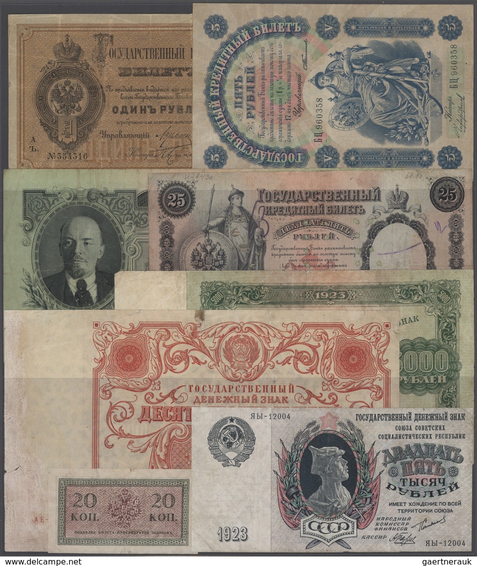 Russland - Besonderheiten: Huge Collection Of 837 Banknotes In 5 Collectors Books Russia And Former - Other & Unclassified