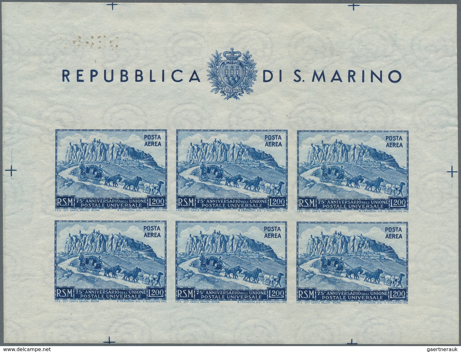 San Marino: 1949/1951, 75th Anniversary Of UPU, Specialised Assortment Incl. Four Mini Sheets (Miche - Covers & Documents