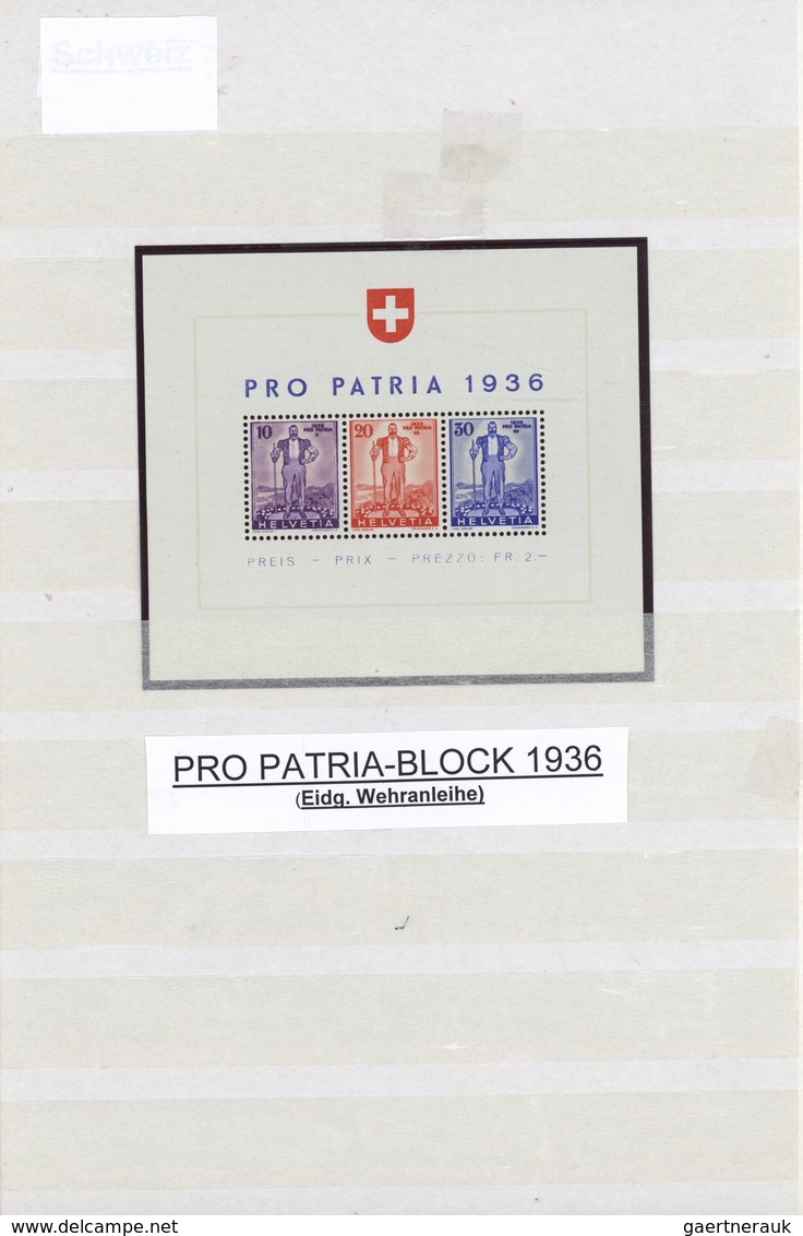 Schweiz: 1936/2000, Saubere Sammlung Der Pro Patria-Ausgaben, Dabei Die Gestempelten Marken 1938/200 - Collections