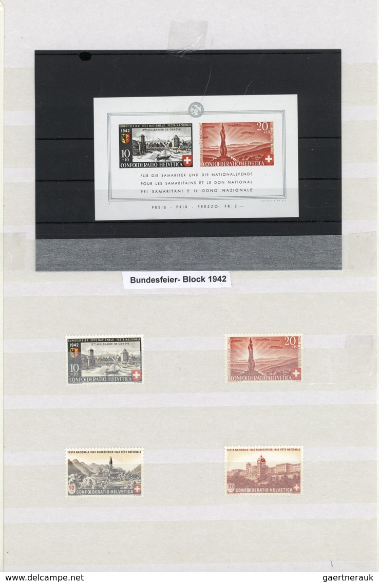 Schweiz: 1936/2000, Saubere Sammlung Der Pro Patria-Ausgaben, Dabei Die Gestempelten Marken 1938/200 - Collections