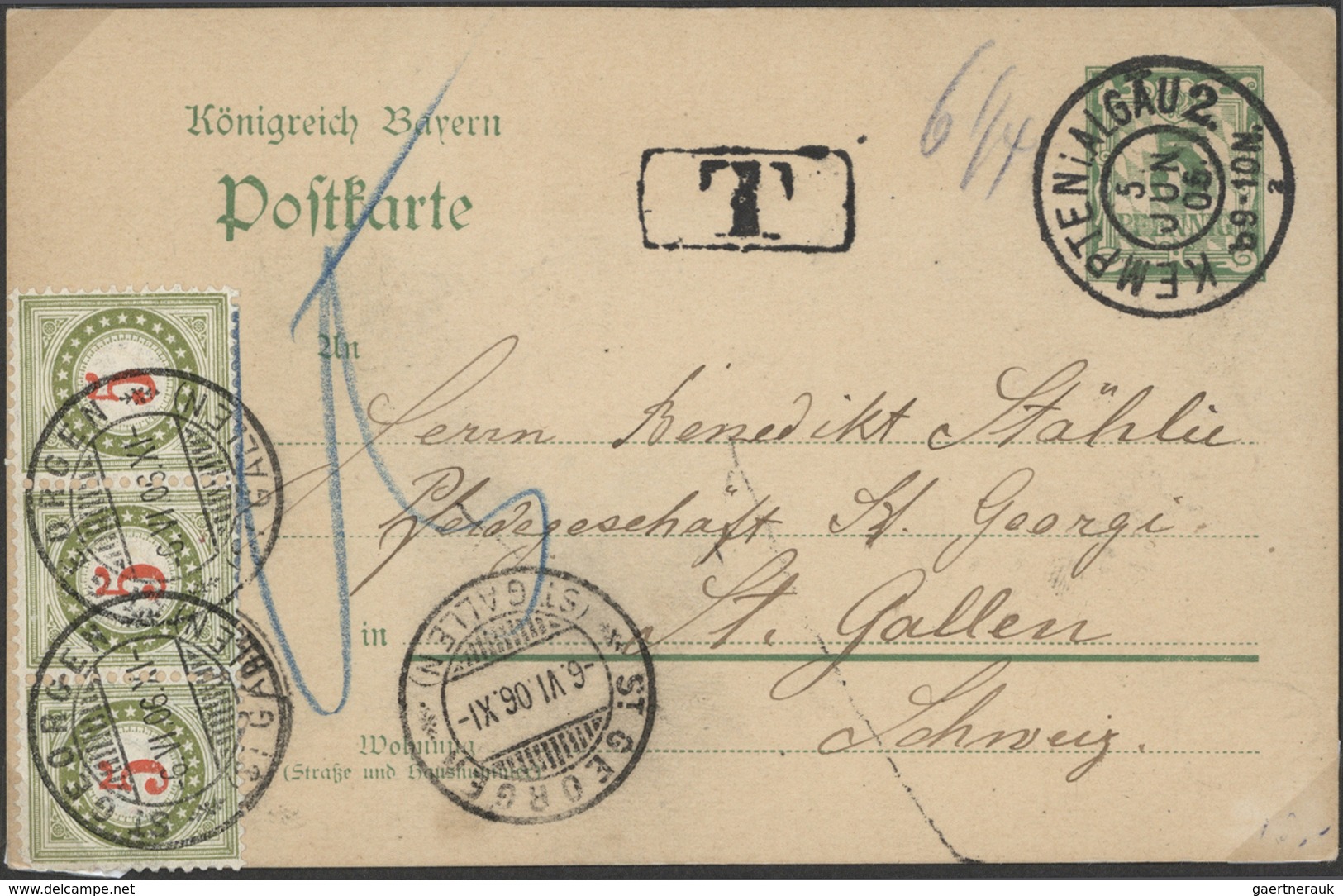 Schweiz - Portomarken: 1883/1940 (ca.), Meist Gestempelter Spezial-Sammlungsbestand Mit Schwerpunkt - Postage Due