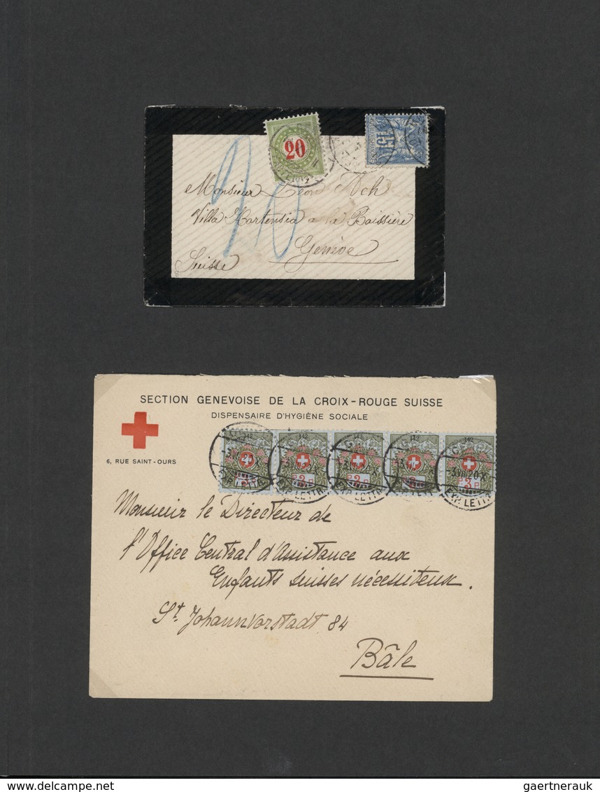 Schweiz - Portomarken: 1883/1940 (ca.), Meist Gestempelter Spezial-Sammlungsbestand Mit Schwerpunkt - Postage Due