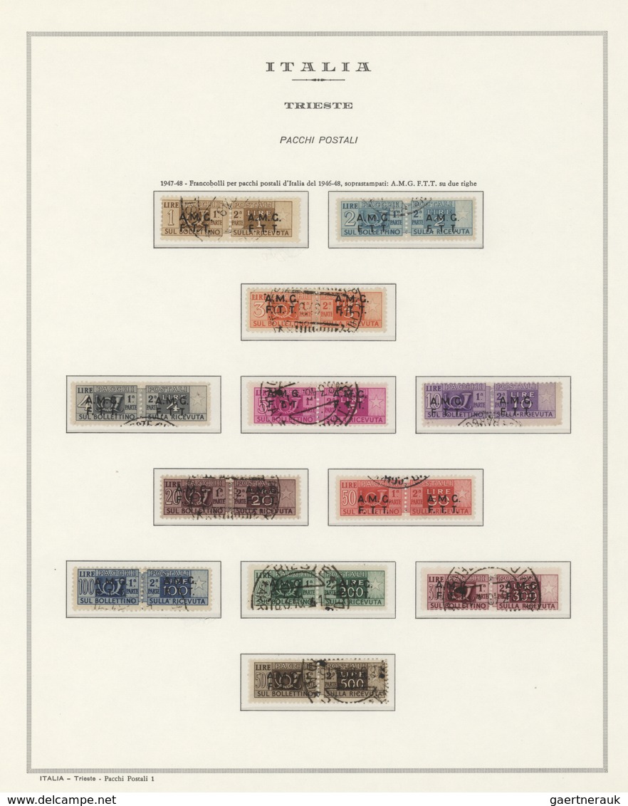 Triest - Zone A: 1947-54, Complete Collection Of All The Stamps Issued For Zone A, In Used And Mostl - Gebraucht