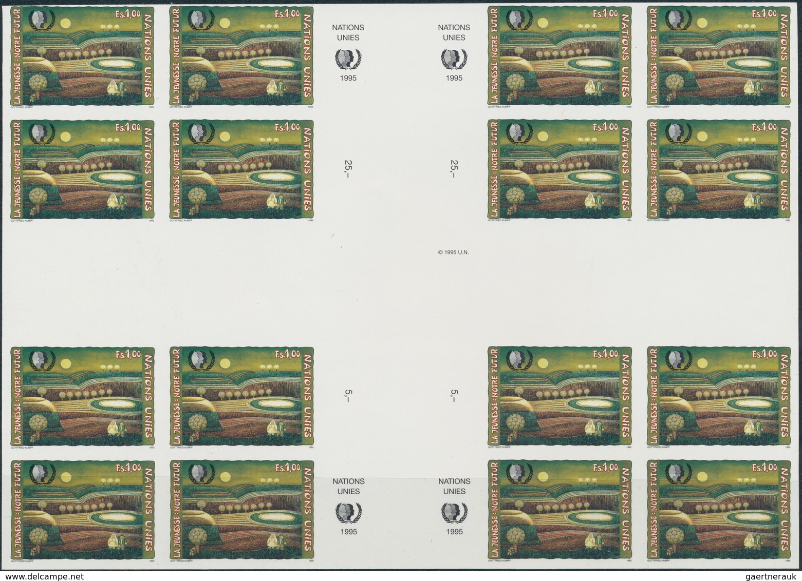 Vereinte Nationen - Genf: 1969/2000. Amazing collection of IMPERFORATE stamps and progressive stamp