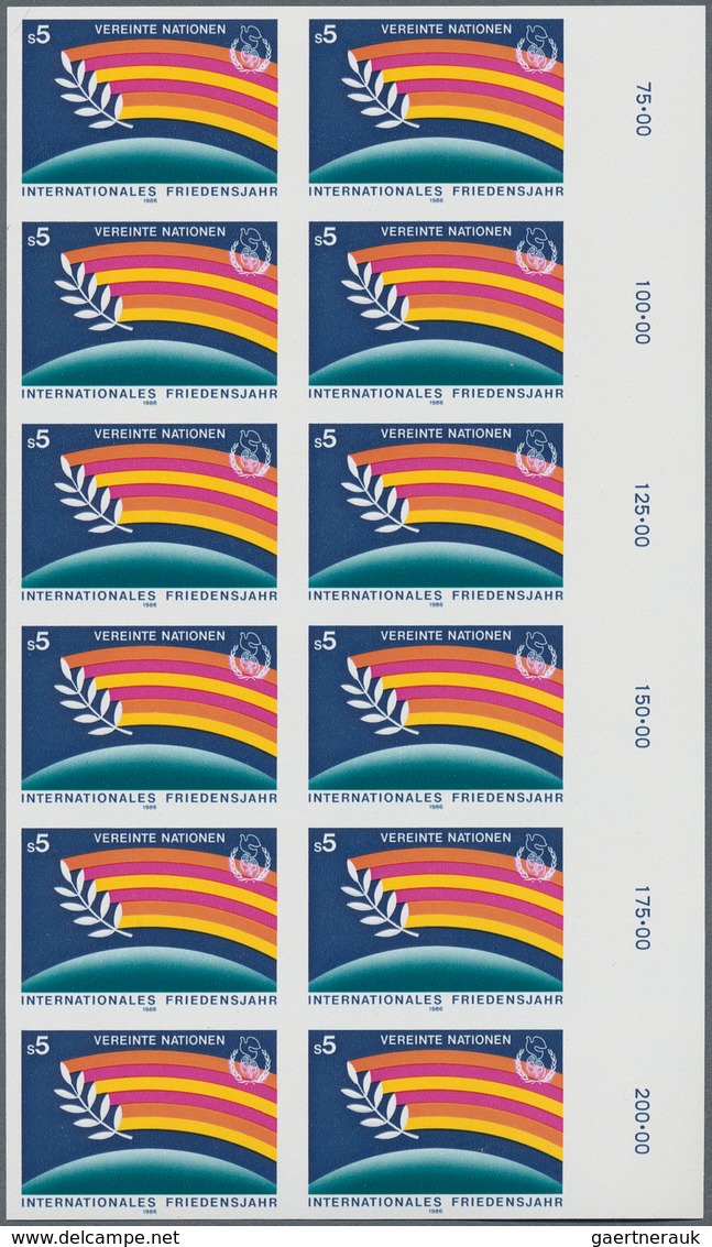 Vereinte Nationen - Wien: 1979/2000. Amazing collection of IMPERFORATE stamps and progressive stamp