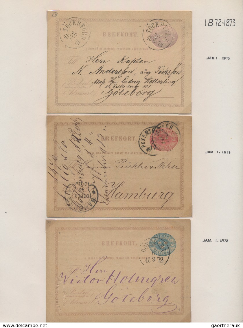 Skandinavien: 1871/1999 postal stationery collection of about 350 used postal stationery postcards (