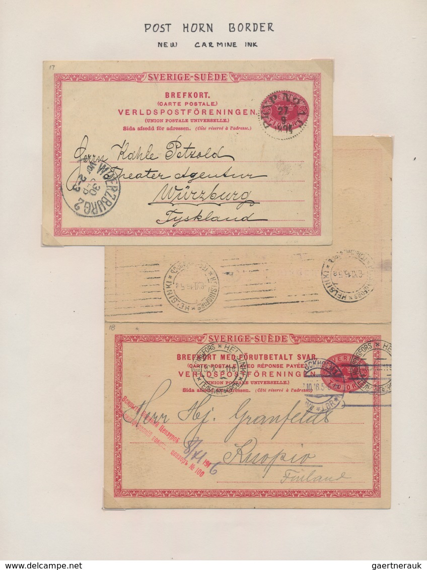 Skandinavien: 1871/1999 postal stationery collection of about 350 used postal stationery postcards (