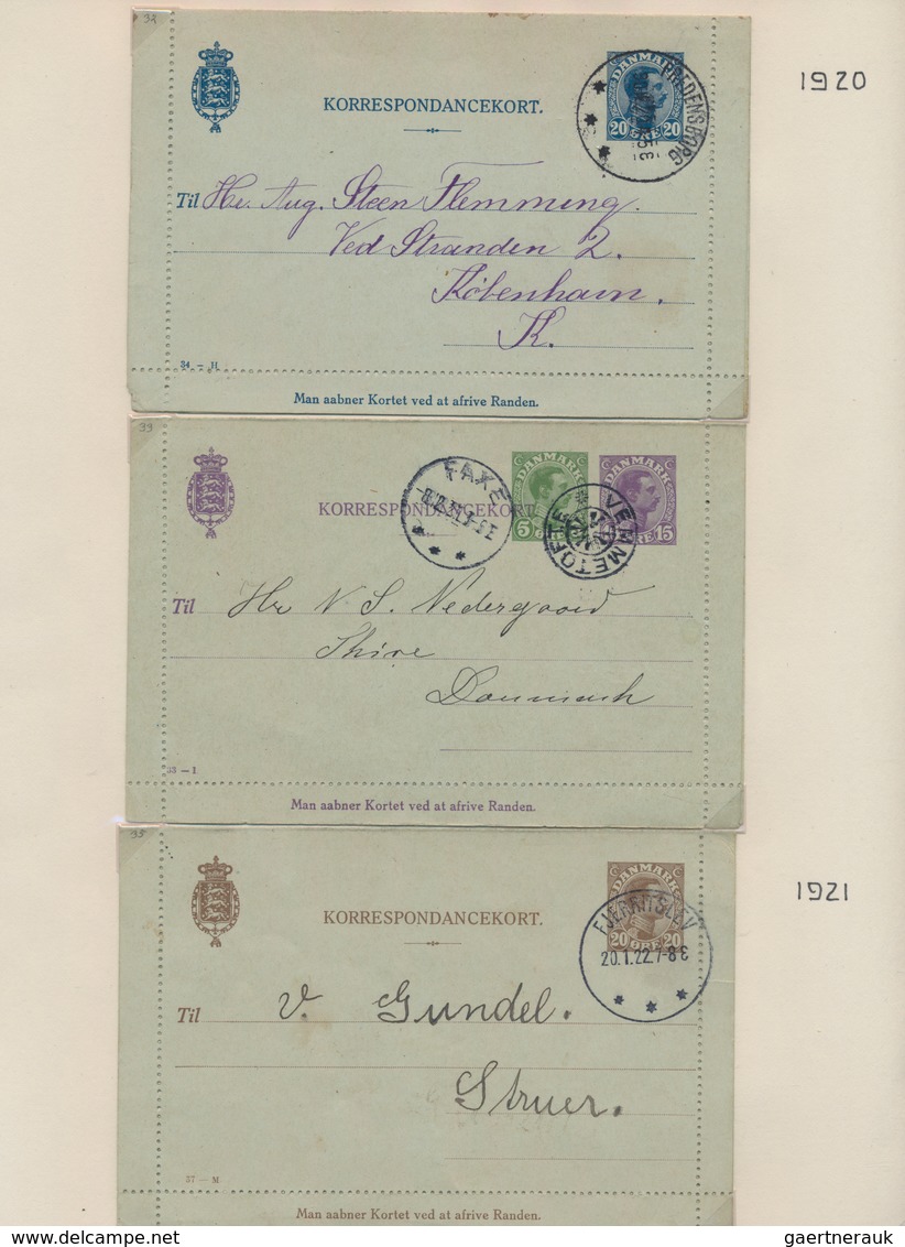 Skandinavien: 1871/1999 postal stationery collection of about 350 used postal stationery postcards (