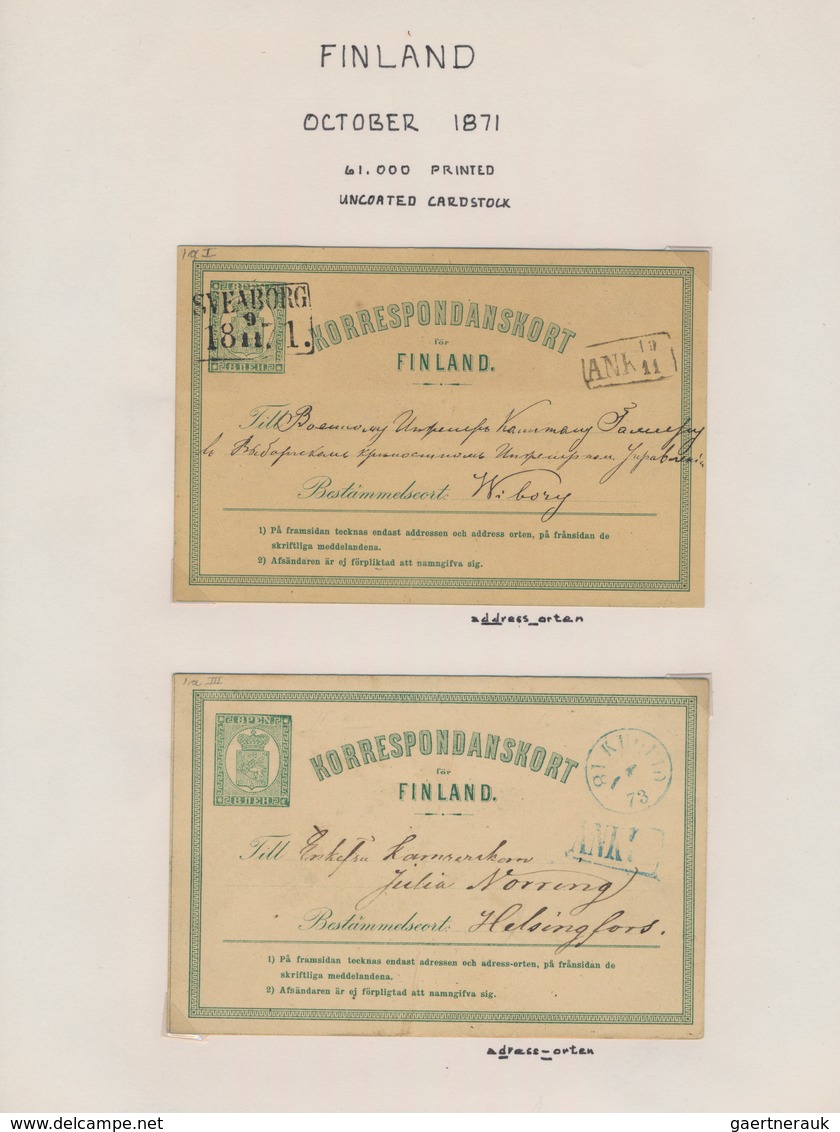 Skandinavien: 1871/1999 postal stationery collection of about 350 used postal stationery postcards (