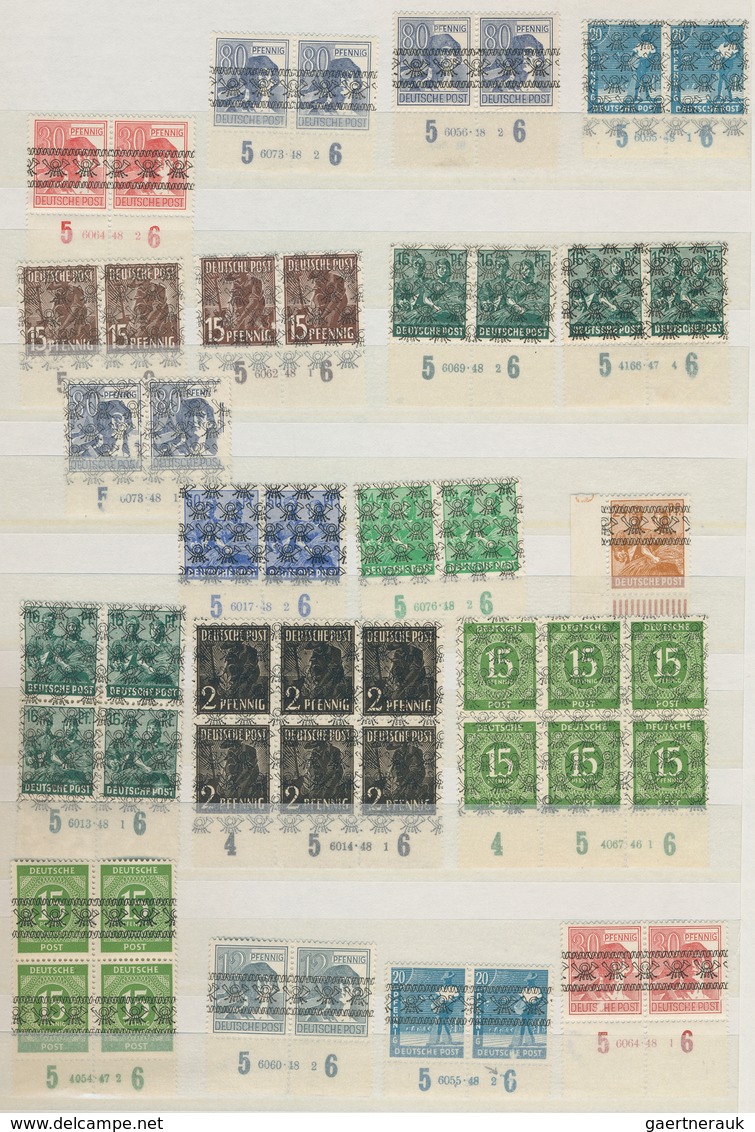 Deutschland: 1920 - 1960, Posten Von Wohl Einigen Tausend Hausauftragsnummern, Druckerzeichen, Platt - Collections