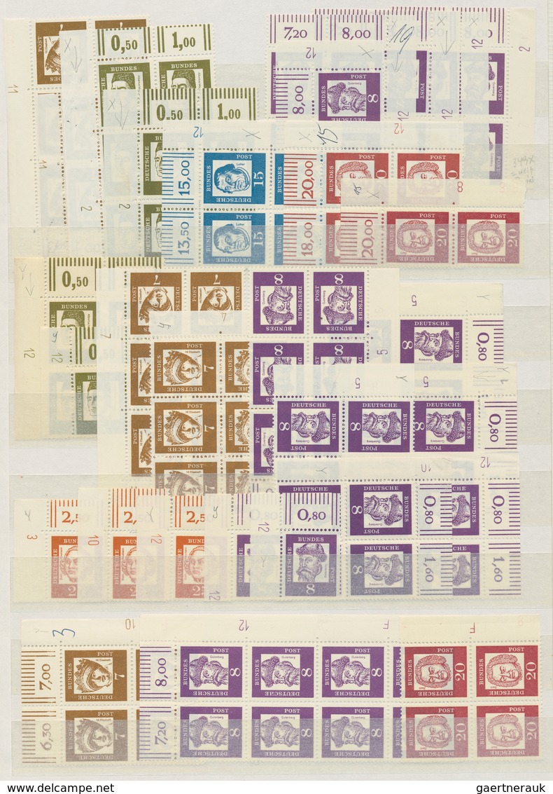 Deutschland: 1920 - 1960, Posten Von Wohl Einigen Tausend Hausauftragsnummern, Druckerzeichen, Platt - Collections