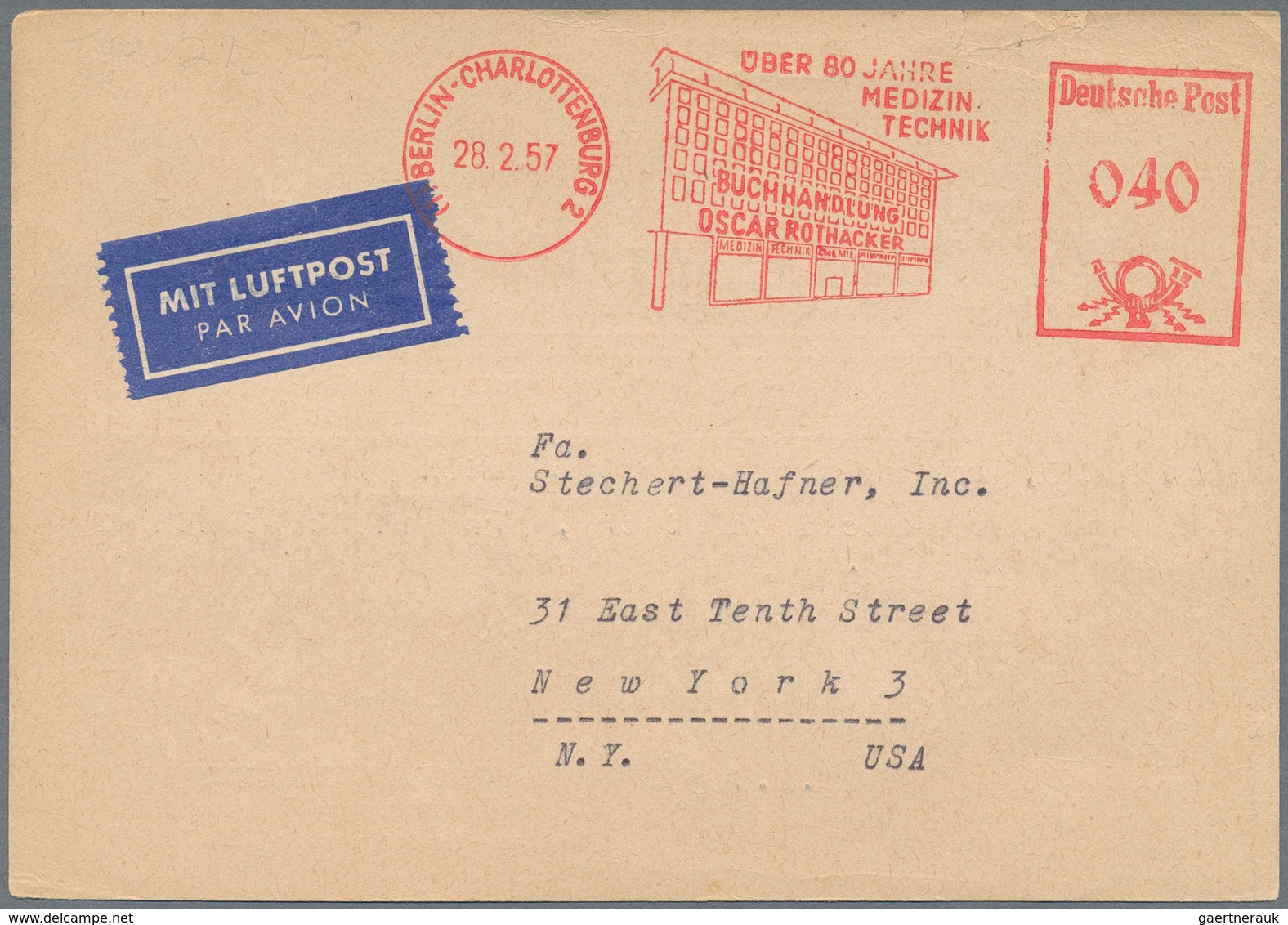 Deutschland: 1924/2005, Umfassende Sammlung Von Briefen/Karten Sowie Briefausschnitten In Zwei Alben - Collections