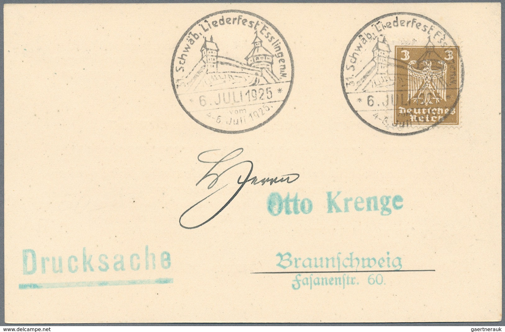 Deutschland: 1924/2005, umfassende Sammlung von Briefen/Karten sowie Briefausschnitten in zwei Alben