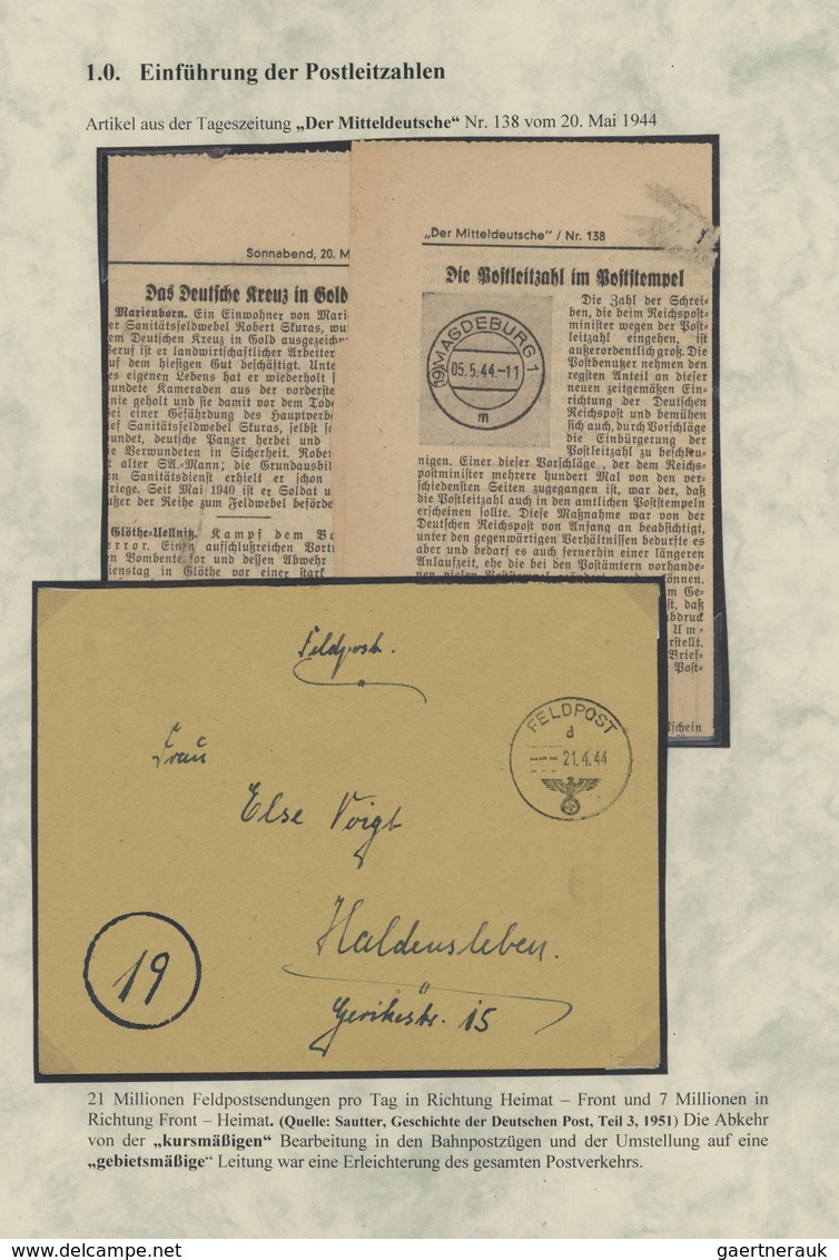 Heimat: Sachsen-Anhalt: 1944/1955 (ca.). Die Ausstellungs-Sammlung "DIE POSTLEITZAHL (19)" Behandelt - Other & Unclassified