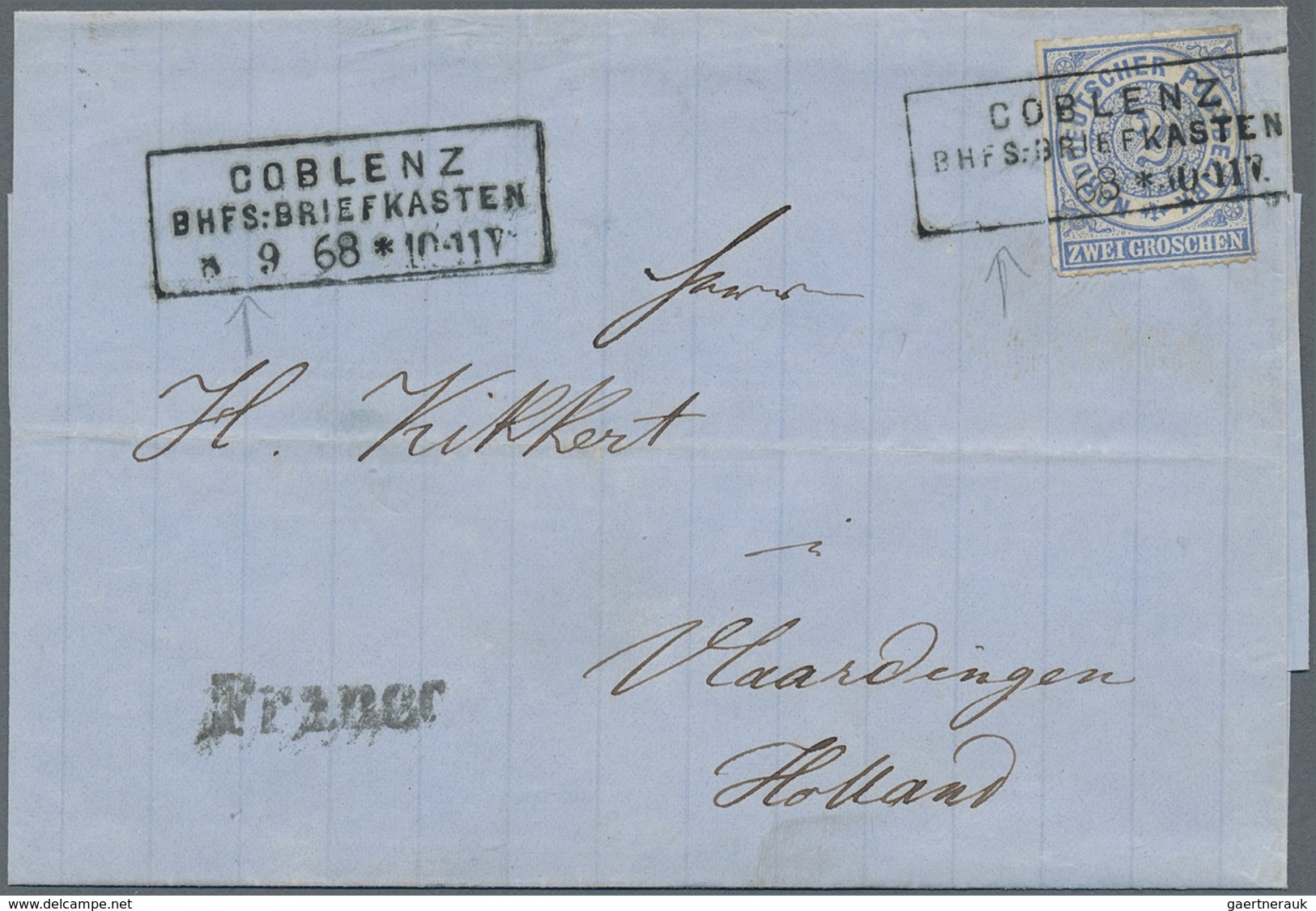 Altdeutschland: 1835/1868, BRIEFKASTEN, Interessante Partie Mit 9 Belegen, Dabei Baden Vorphilatelie - Collections