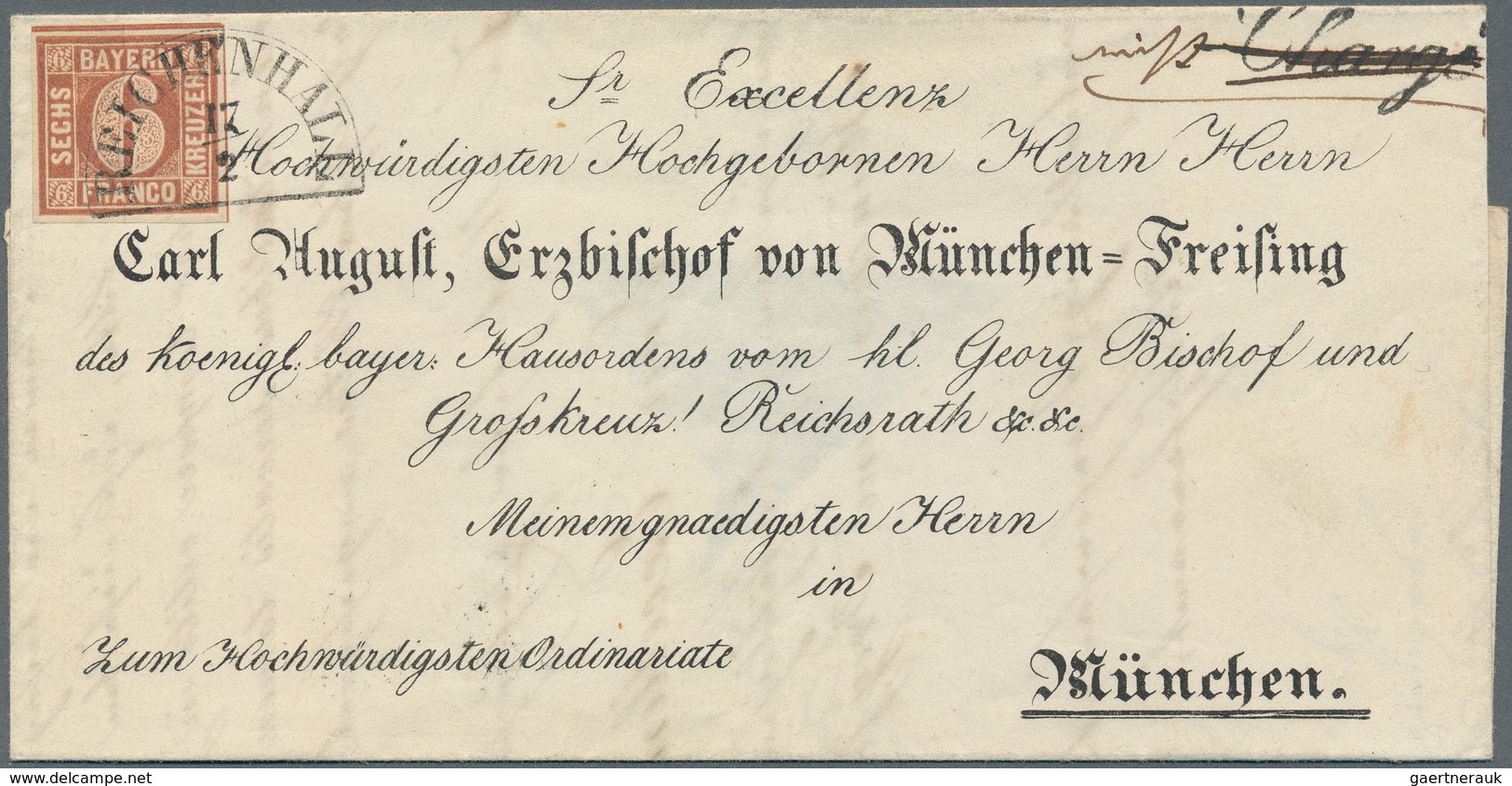 Bayern - Marken Und Briefe: 1849/1860: ZWÖLF Ausgesucht Attraktive BISCHOFSBRIEFE In Vorbildlicher E - Sonstige & Ohne Zuordnung