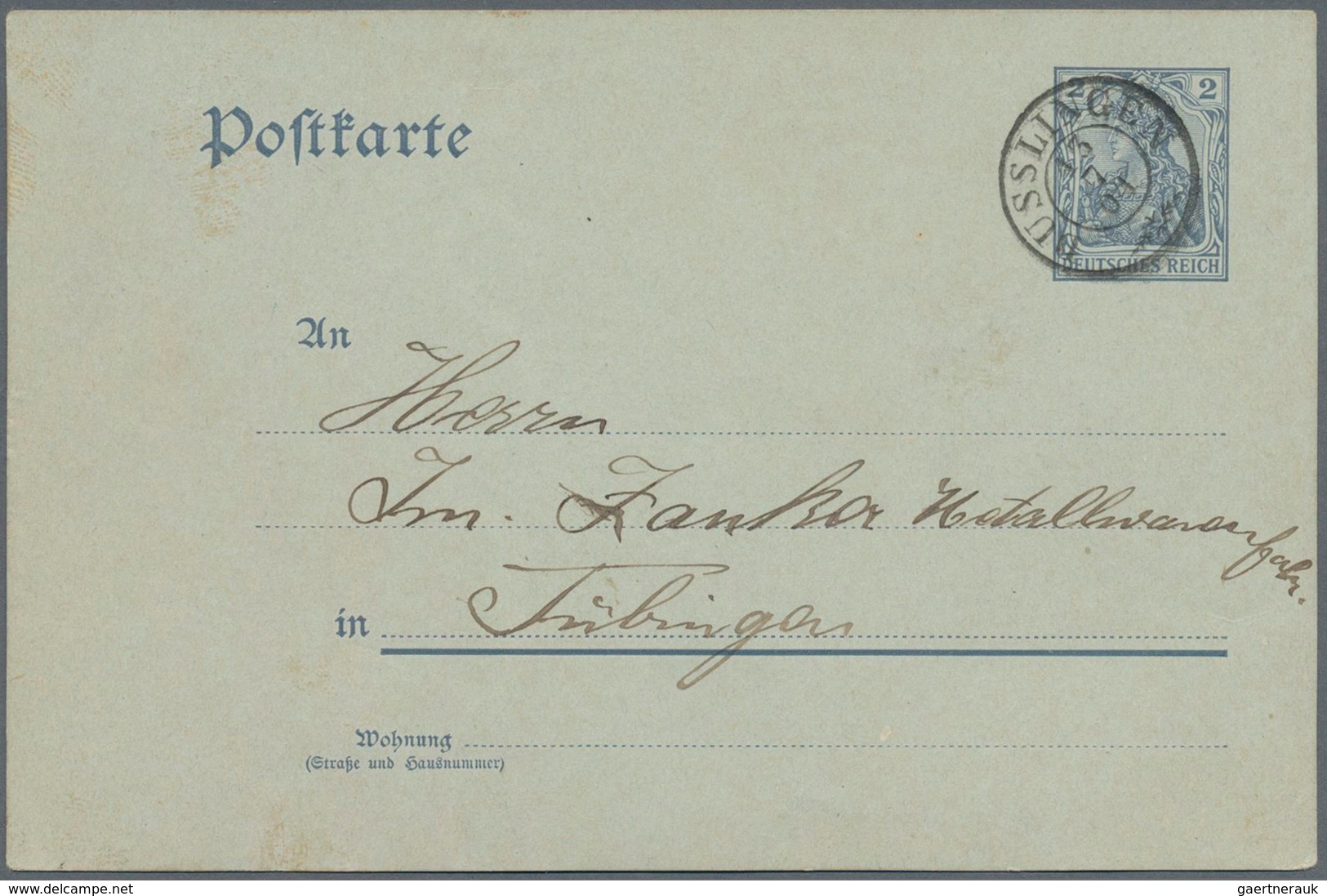 Württemberg - Stempel: 1900-1950, Sortenreiche Partie Mit über 400 Briefen, Belegen Und Ganzsachen, - Other & Unclassified