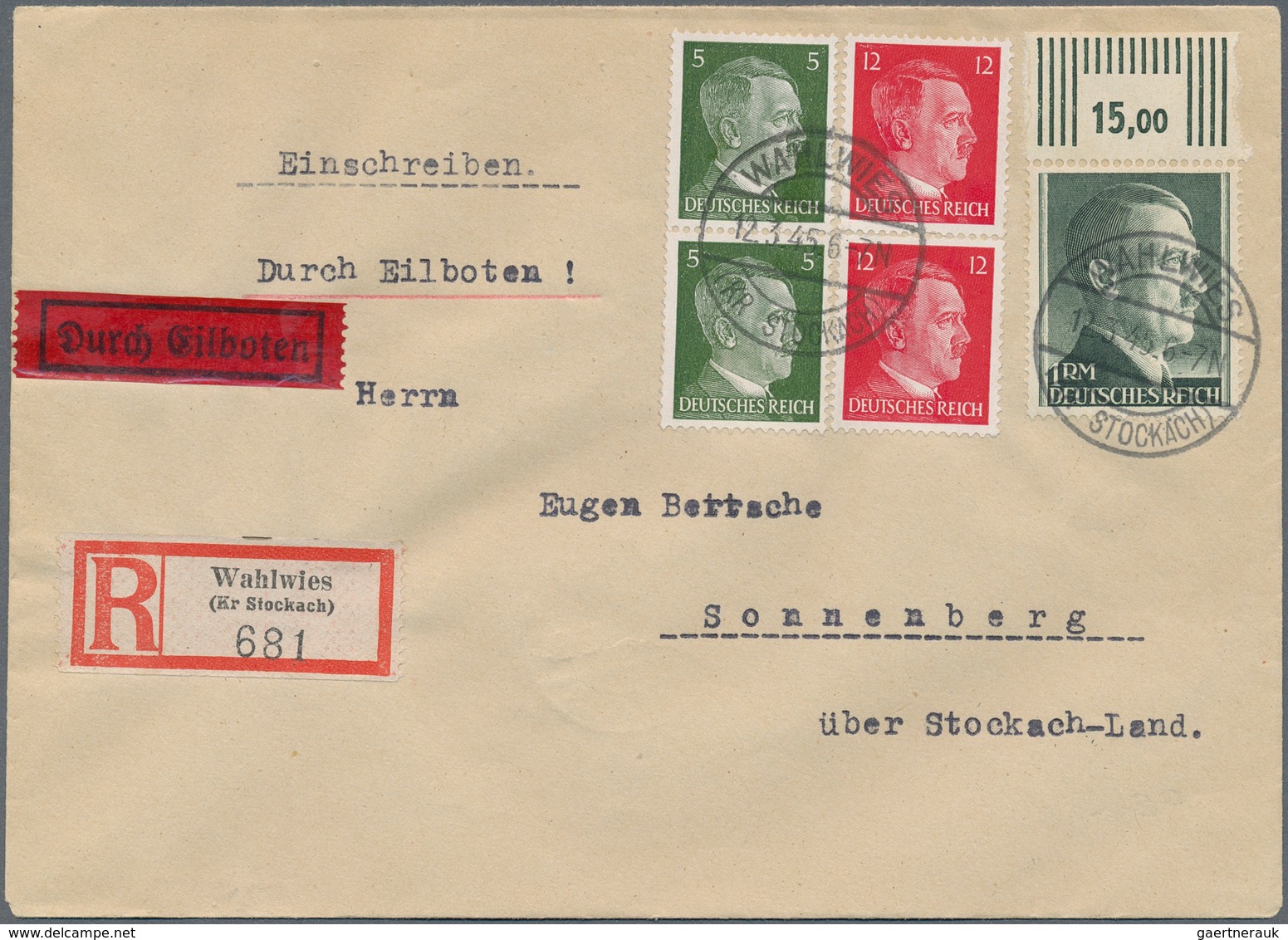 Deutsches Reich: 1875/1945 Ca., EILBOTEN, Reichhaltiger Sammlungsbestand Mit Ca.160 Eilboten-Belegen - Collections