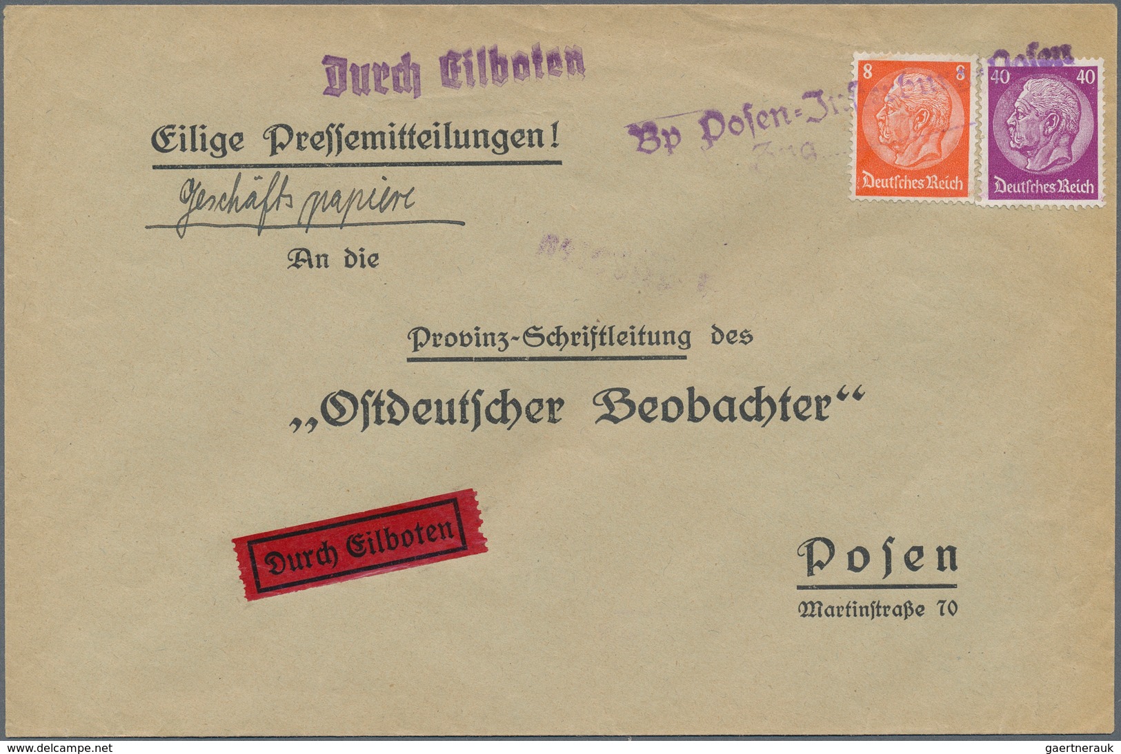 Deutsches Reich: 1885/1944, DRUCKSACHEN-VERWENDUNGEN, Attraktiver Und Gehaltvoller Sammlungsbestand - Collections