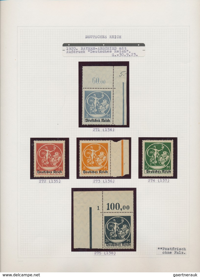 Deutsches Reich - Inflation: 1919/1923, In Den Hauptnummern Ziemlich Komplette Postfrische Sammlung - Collections