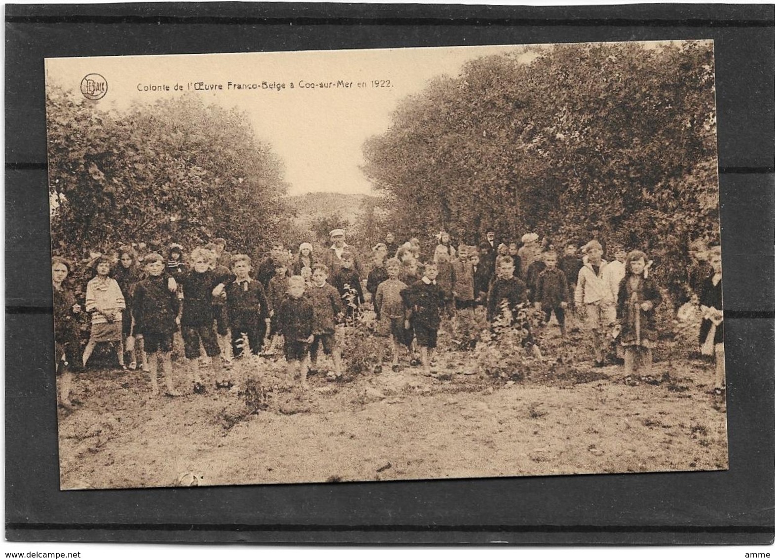 De Haan  - Coq S/Mer   *  Colonie De L'Oeuvre Franco-Belge à Coq-sur-Mer 1922 - De Haan