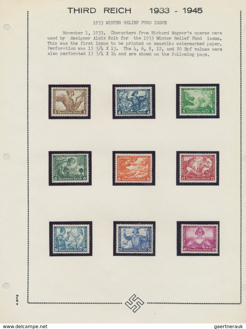 Deutsches Reich - 3. Reich: 1933/1935, Spezialisierte Sammlung Der Ersten Jahre Des III.Reiches, Sau - Gebraucht