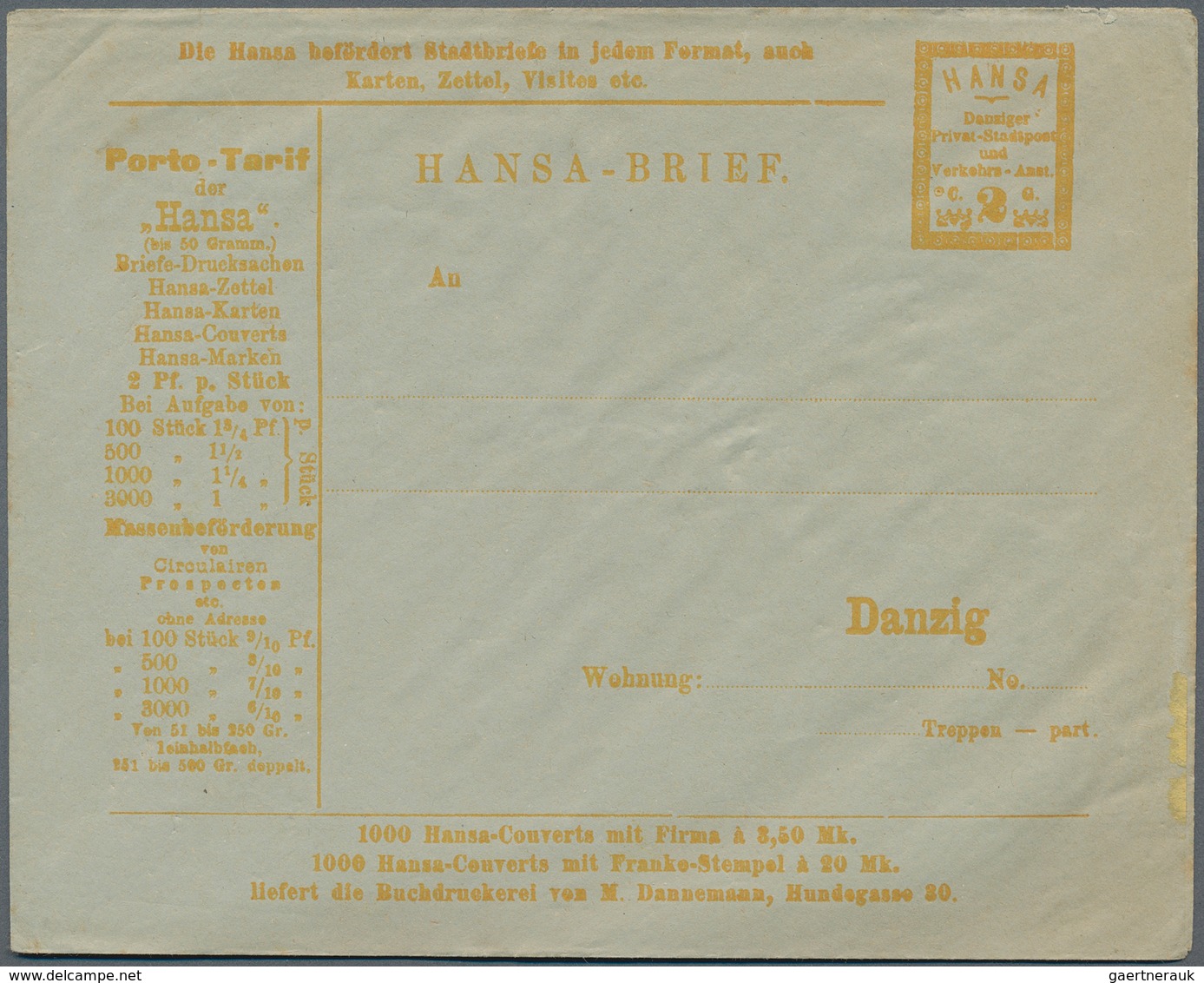 Deutsches Reich - Privatpost (Stadtpost): 1866/1900 (ca.), Sammlung Von Ca. 65 Belegen Mit Berlin, H - Private & Local Mails