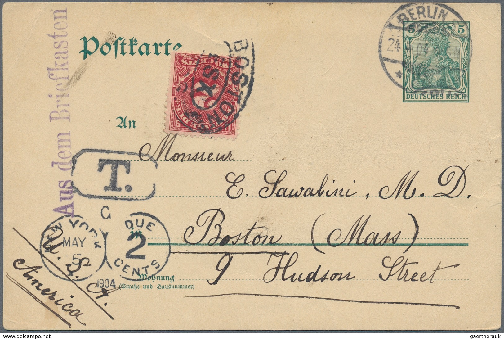 Deutsches Reich - Stempel: 1873/1944 ca., "AUS DEM BRIEFKASTEN", hochwertiger Sammlungsbestand mit c