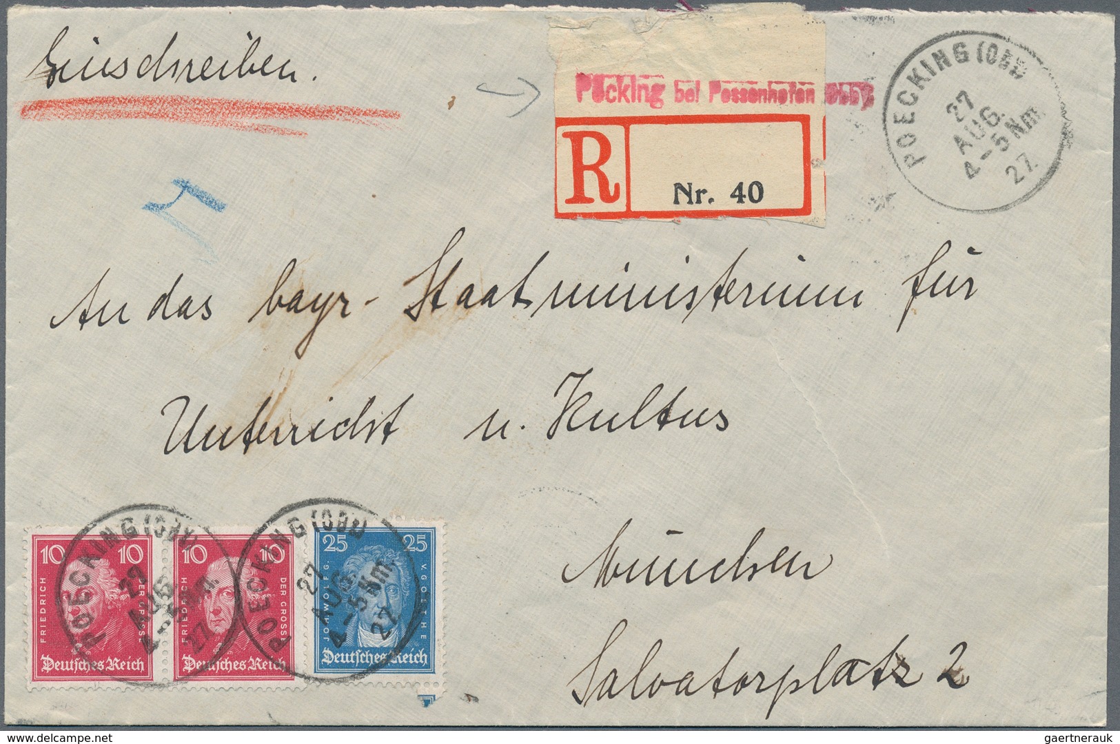 Deutsches Reich - Stempel: 1927/1944, LANDPOSTSTEMPEL, Gehaltvoller Posten Mit über 300 Bedarfs-Bele - Franking Machines (EMA)