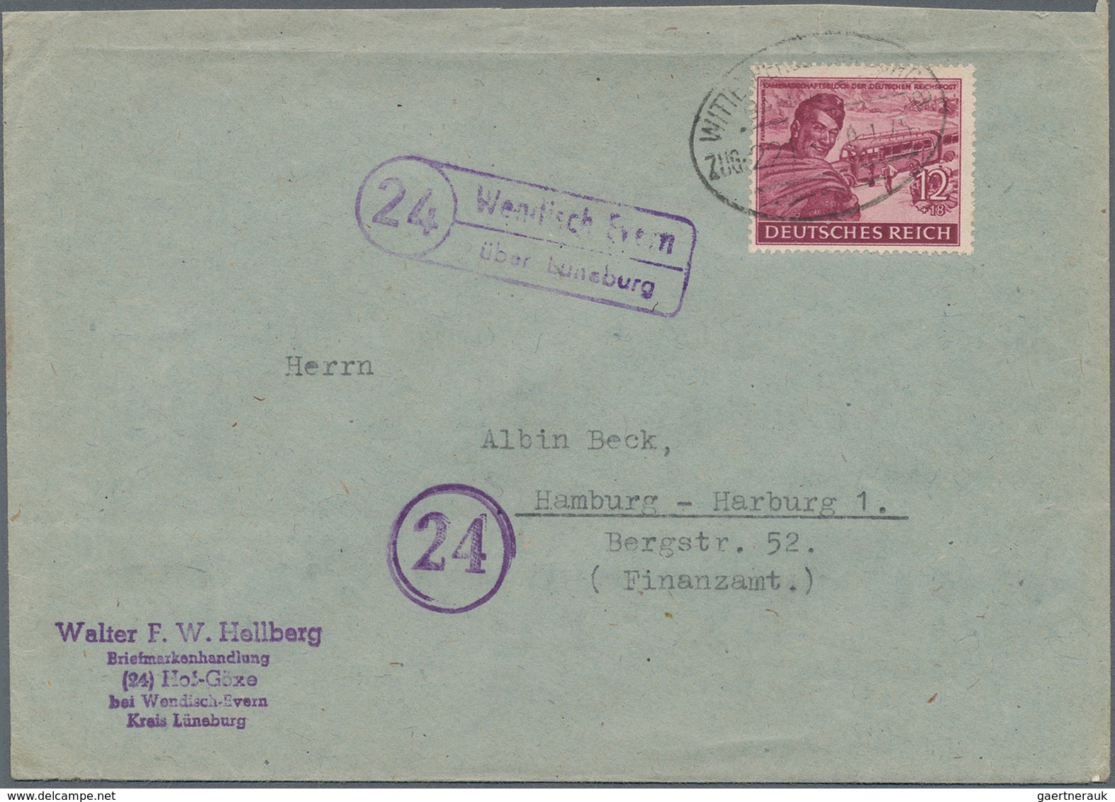 Deutsches Reich - Stempel: 1944/1945, LANDPOSTSTEMPEL Mit POSTLEITZAHL, Partie Mit 22 Belegen Aus De - Franking Machines (EMA)